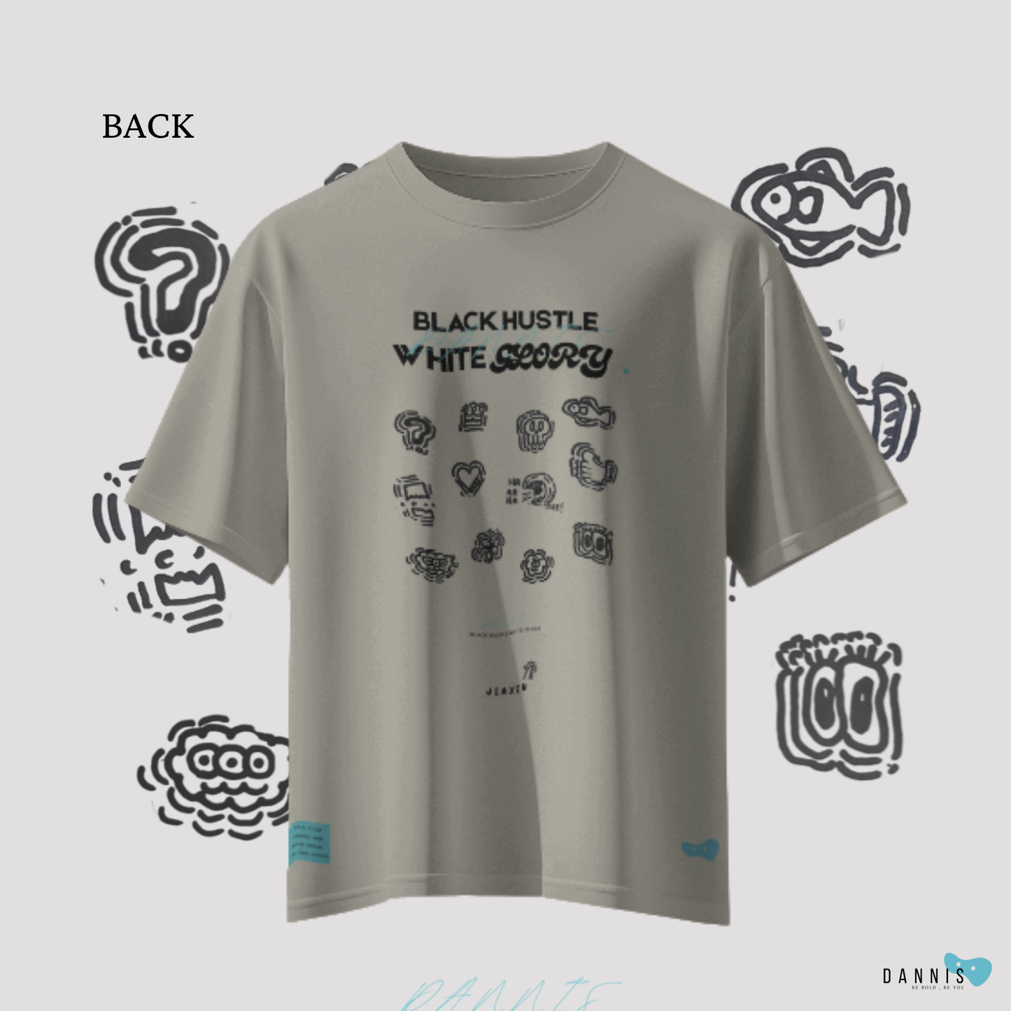 Black hustle White glory.